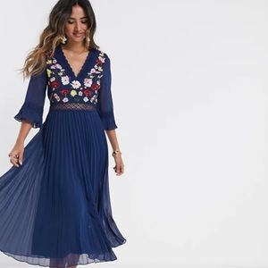 Asos long blue dress